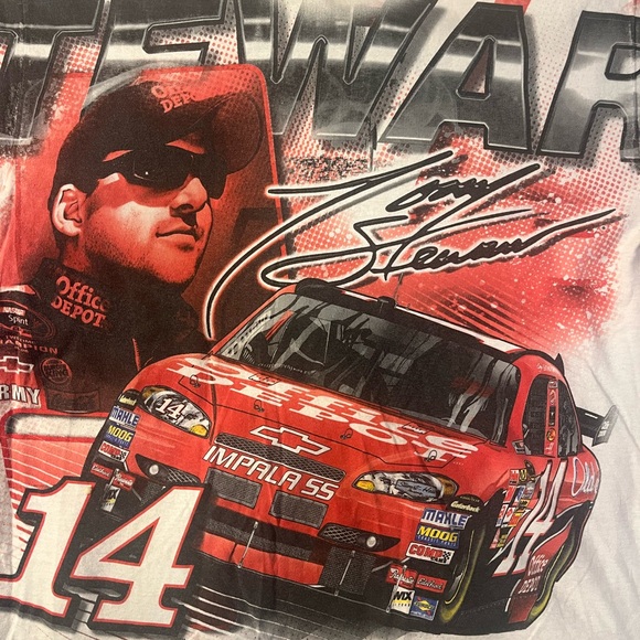 VINTAGE TONY STEWART AOP GRAPHIC T SHIRT - Picture 2 of 7